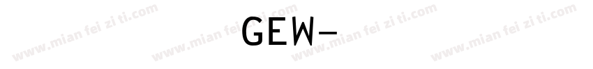 汉仪雅酷黑 GEW字体转换